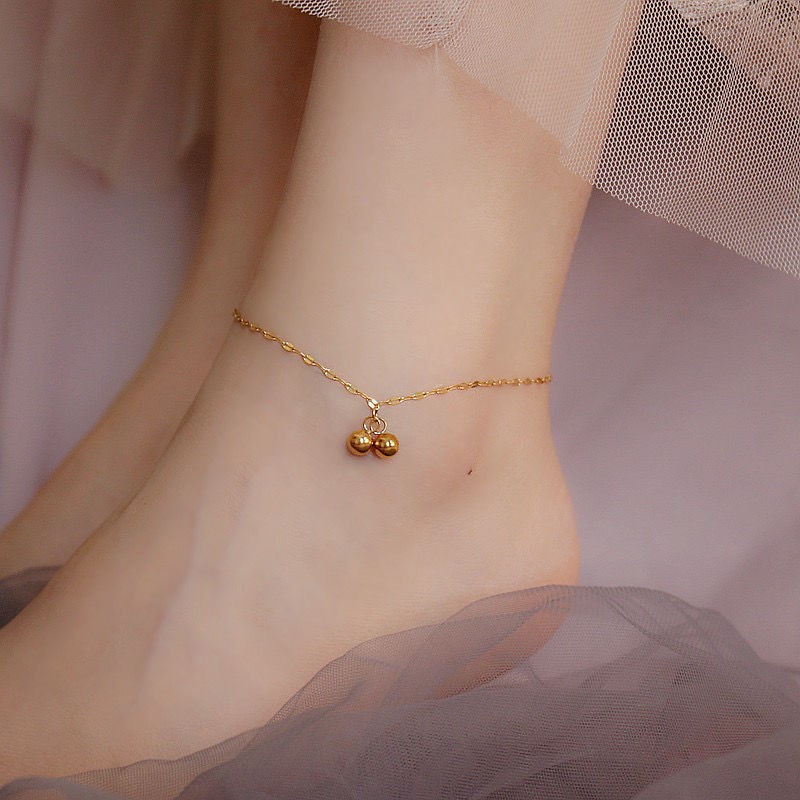 6631 Double Pearl Lip Anklet